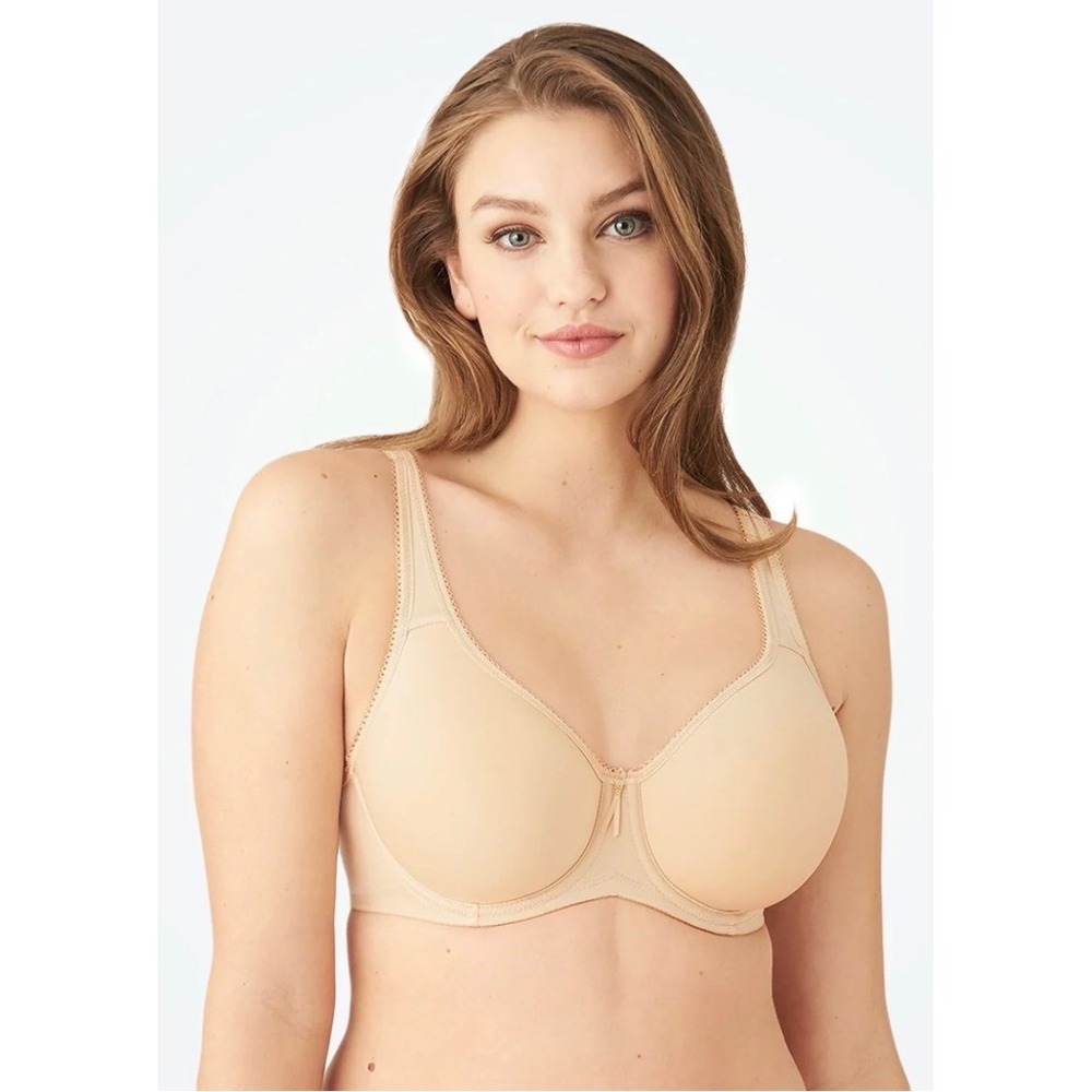 Wacoal Basic Beauty Spacer Underwire T-Shirt Bra 853192 Womens 34D Beige NWT